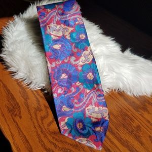 Vintage Gino Pompeii Floral Tie